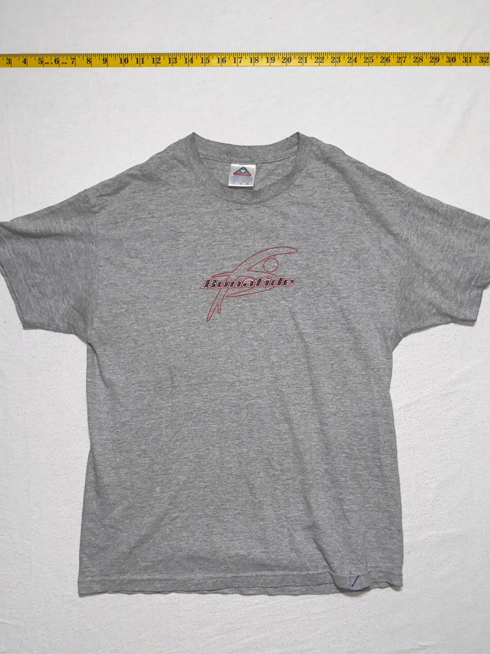 Vintage 90s bonafide surfer shirt Gray Graphic Short Sleeve Tee